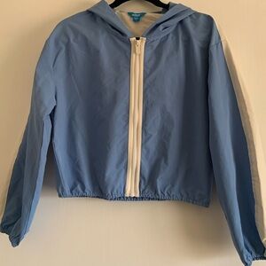 Prince Pickleball Women’s Woven Zip-Front Hooded Jacket - Light Blue 🔵⚪️🔴